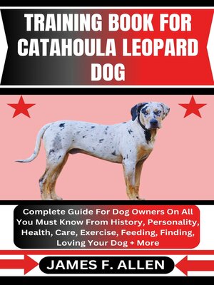 cover image of TRAINING BOOK FOR CATAHOULA LEOPARD DOG